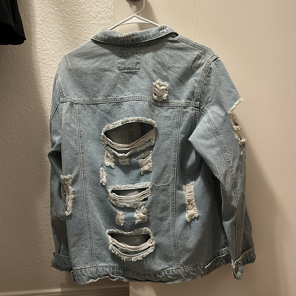 Distressed Denim Jacket - Picture 2 of 3